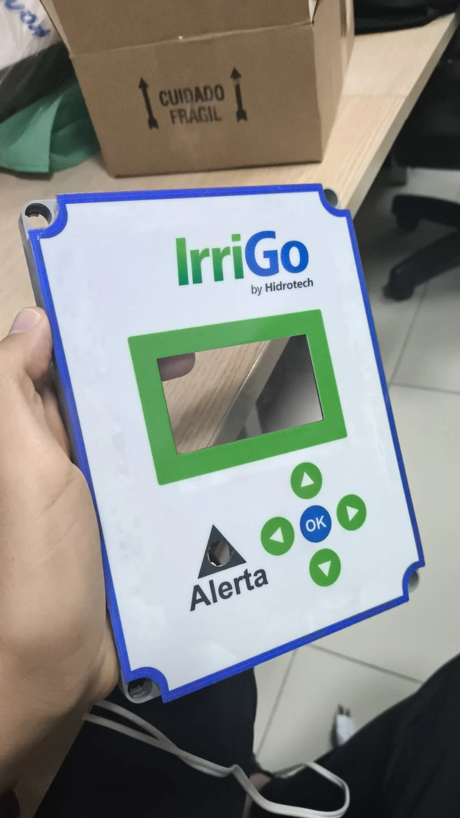 Painel real do protótipo IrriGo
